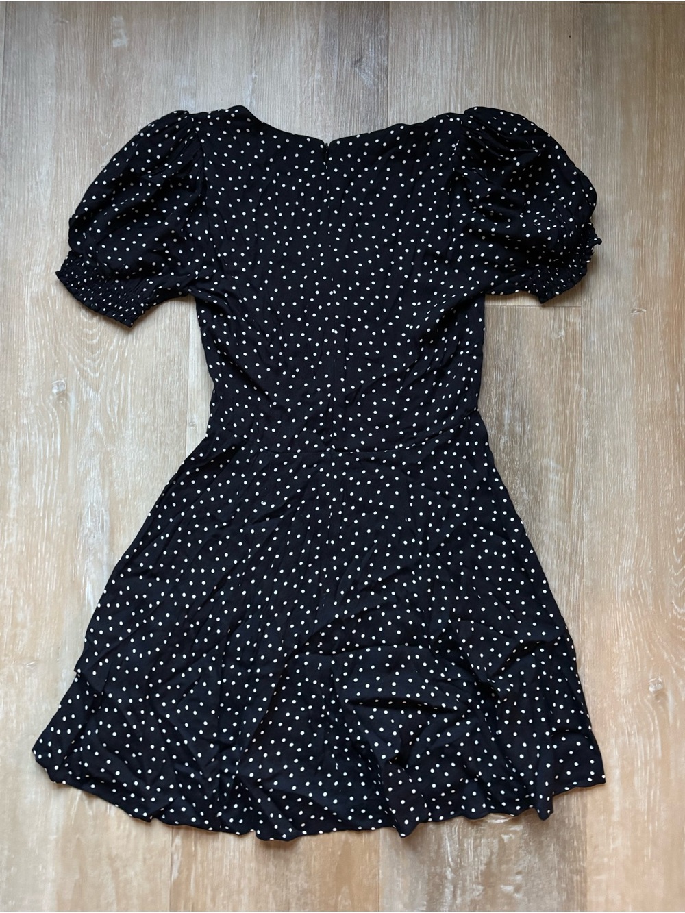 Reformation Polka Dot Puffed Sleeve Dress - Picture 2 of 4